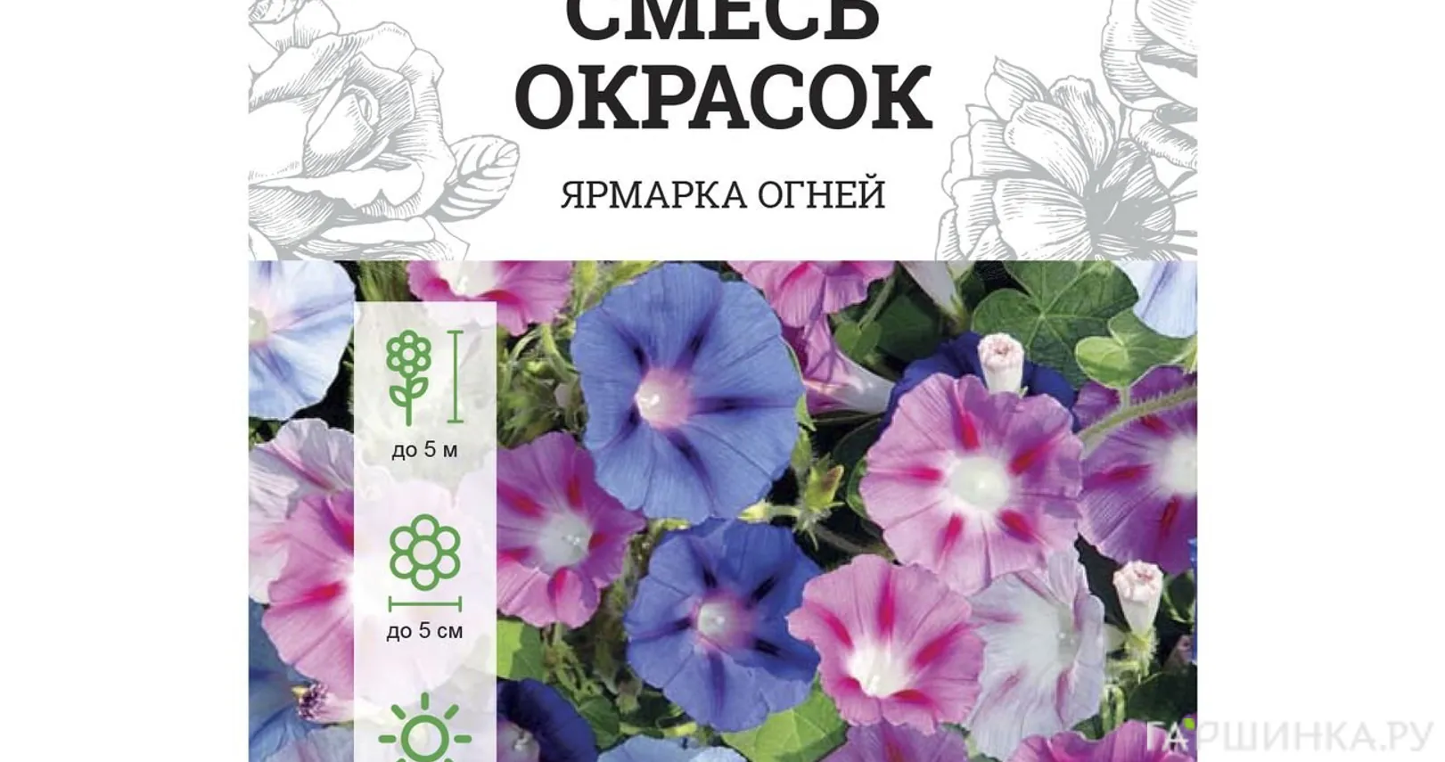 Ипомея Смесь окрасок