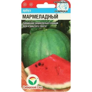 Арбуз Мармеладный 7шт цп Семена Сибирский сад 34₽